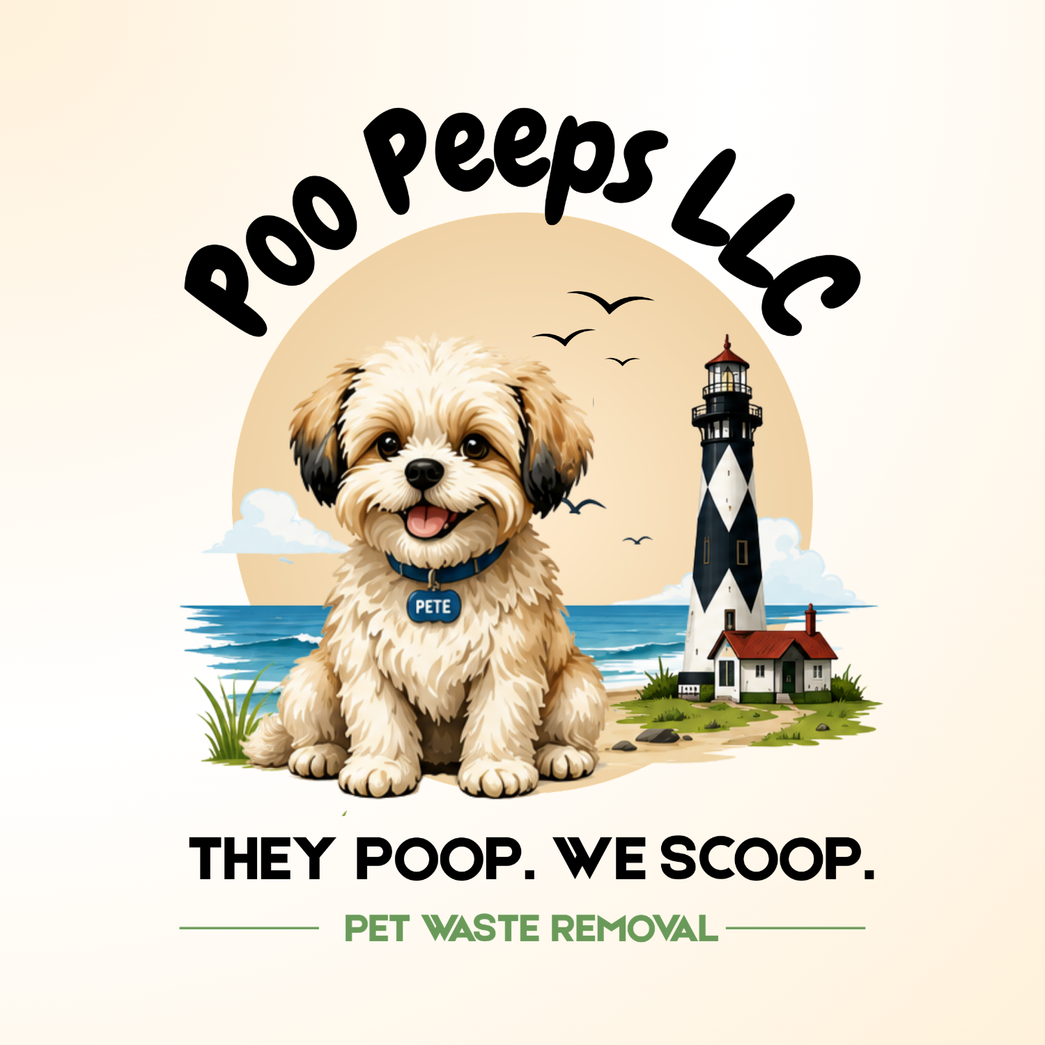 Poo Peeps Coastal Logo - square